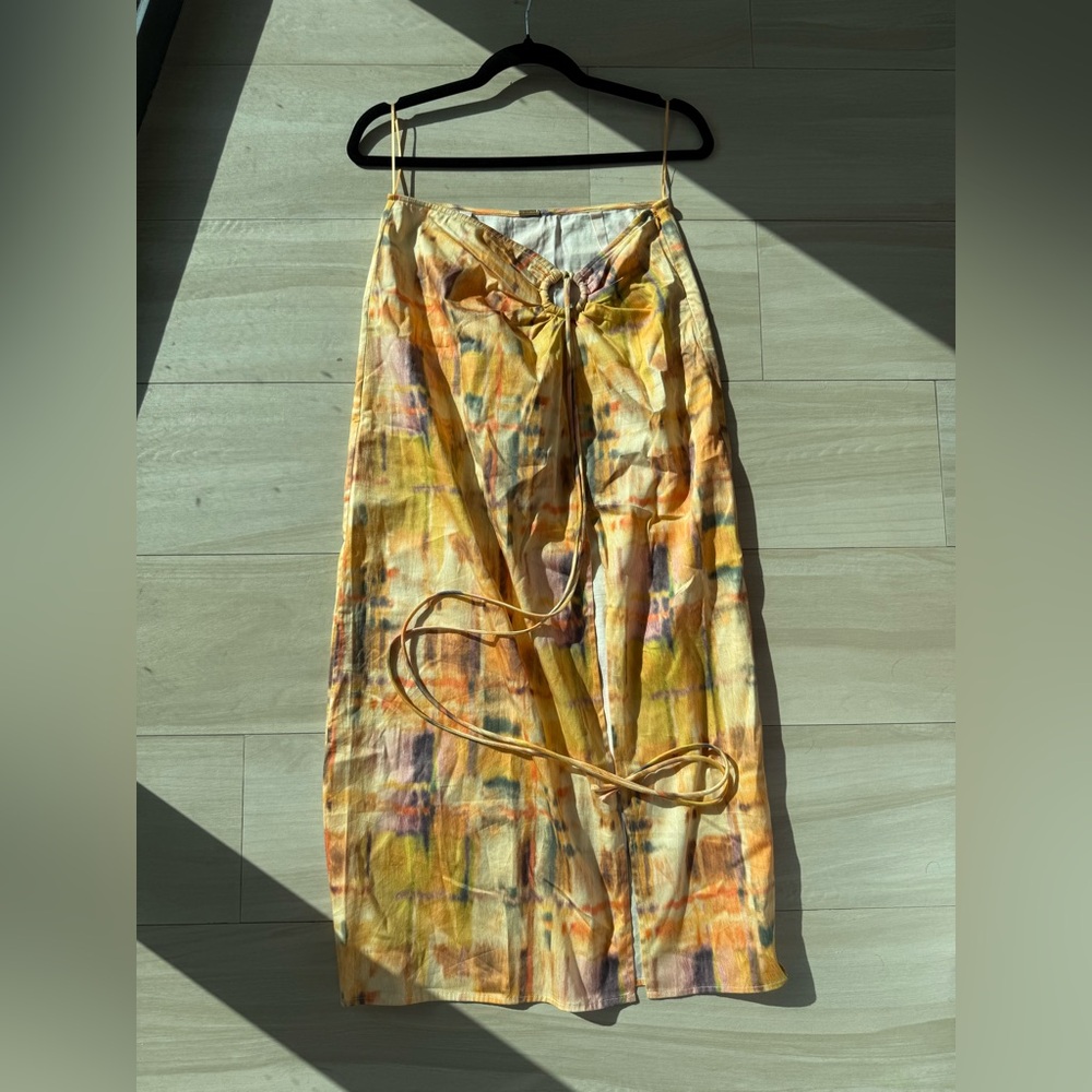 Cult Gaia Nell Gathered A-Line Skirt